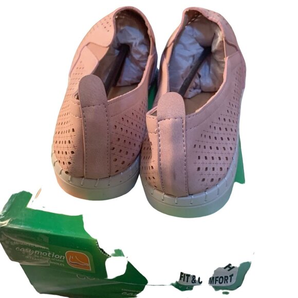 NWT EASY STREET FRESH SLIP ON‎ PERFORATED SNEAKER SHOES BLUSH GORE 7.5 - Picture 11 of 11